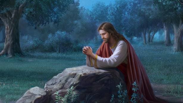 mengapa yesus berdoa kepada bapanya,gambar yesus berdoa,gambar tuhan yesus berdoa,yesus berdoa di getsemani
